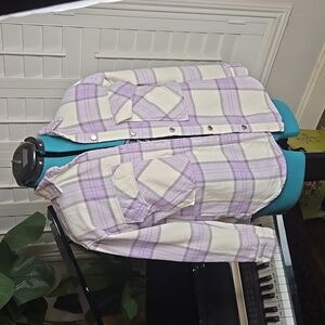 Zara Girls Plaid Shacket-Size 11-12